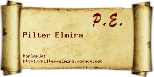 Pilter Elmira névjegykártya