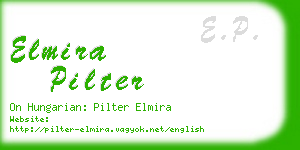 elmira pilter business card